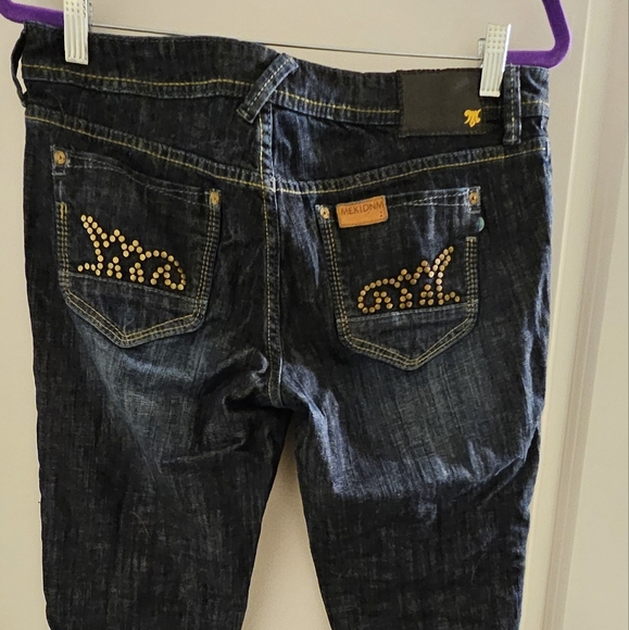 Mek Denim Blue Straight Leg Denim - Picture 1 of 7